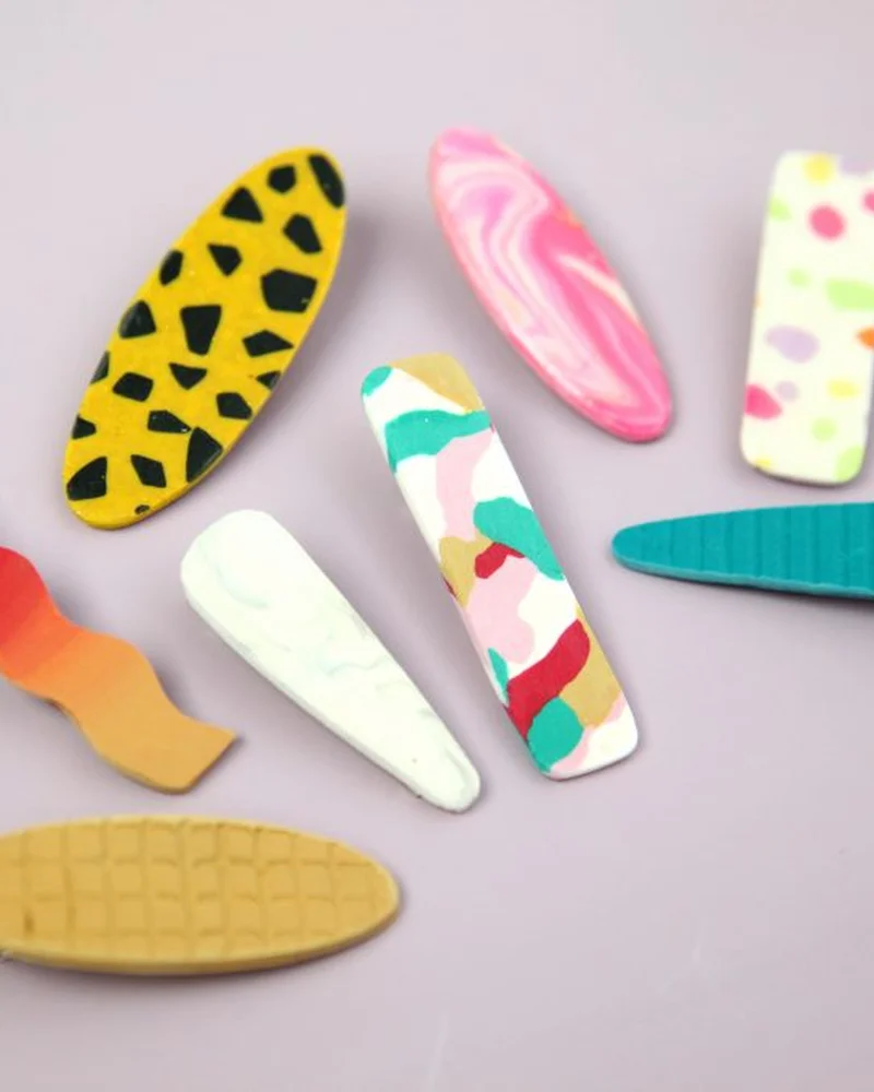 barrette diy pate fimo