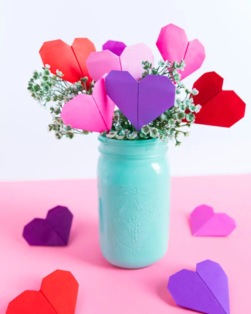 bouquet coeur origami diy pinterest saint valentin