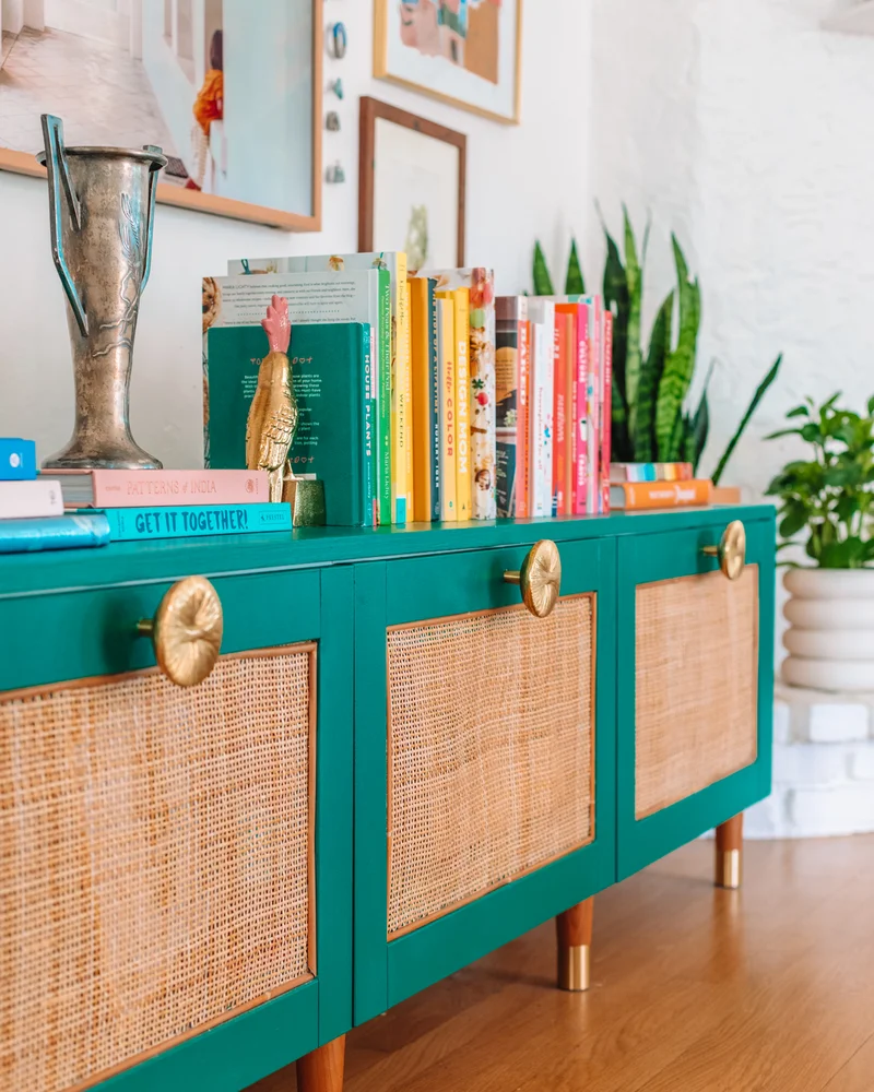 buffet cannage caisson besta ikea hack