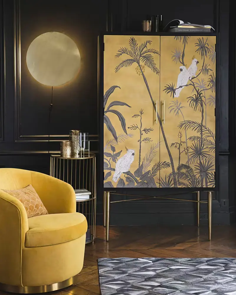 buffet haut tropical dore