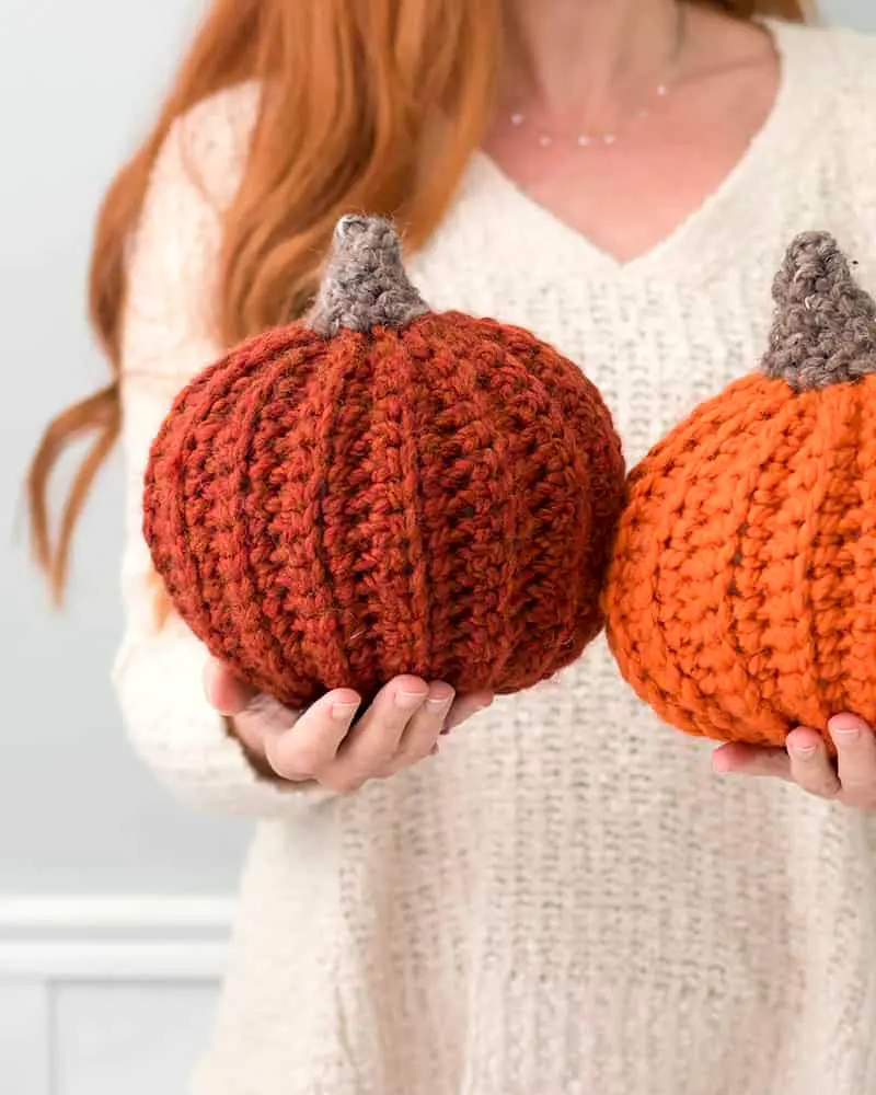 citrouille crochet diy halloween grande