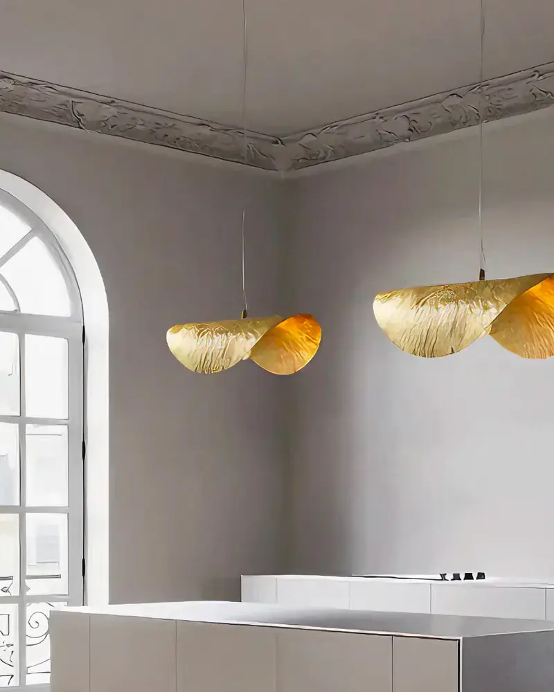 deco cuisine minimaliste suspension brass 96