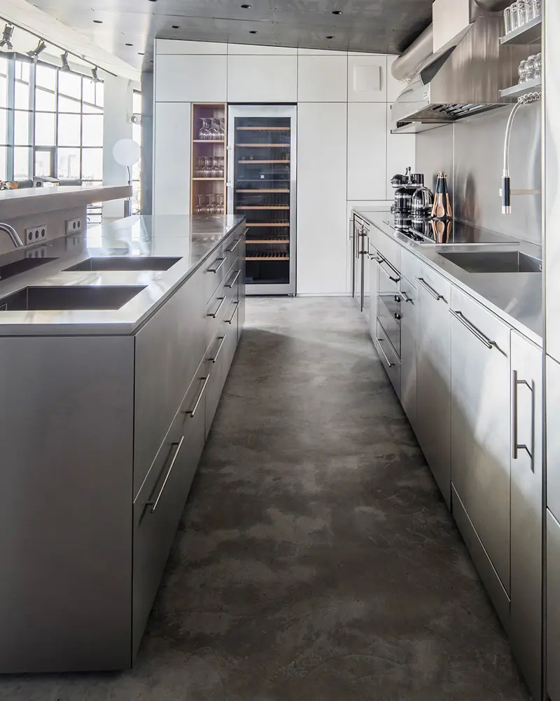 deco loft metal combles cuisine