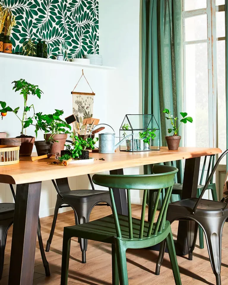 deco salle a manger nature
