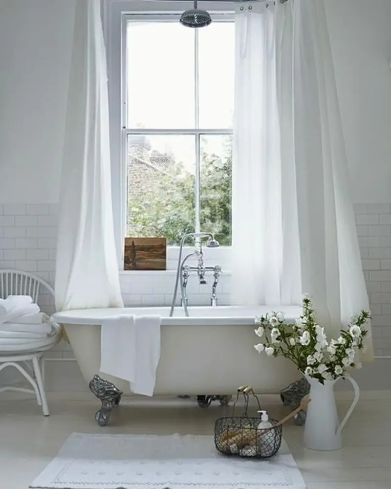 deco salle de bain campagne blanche