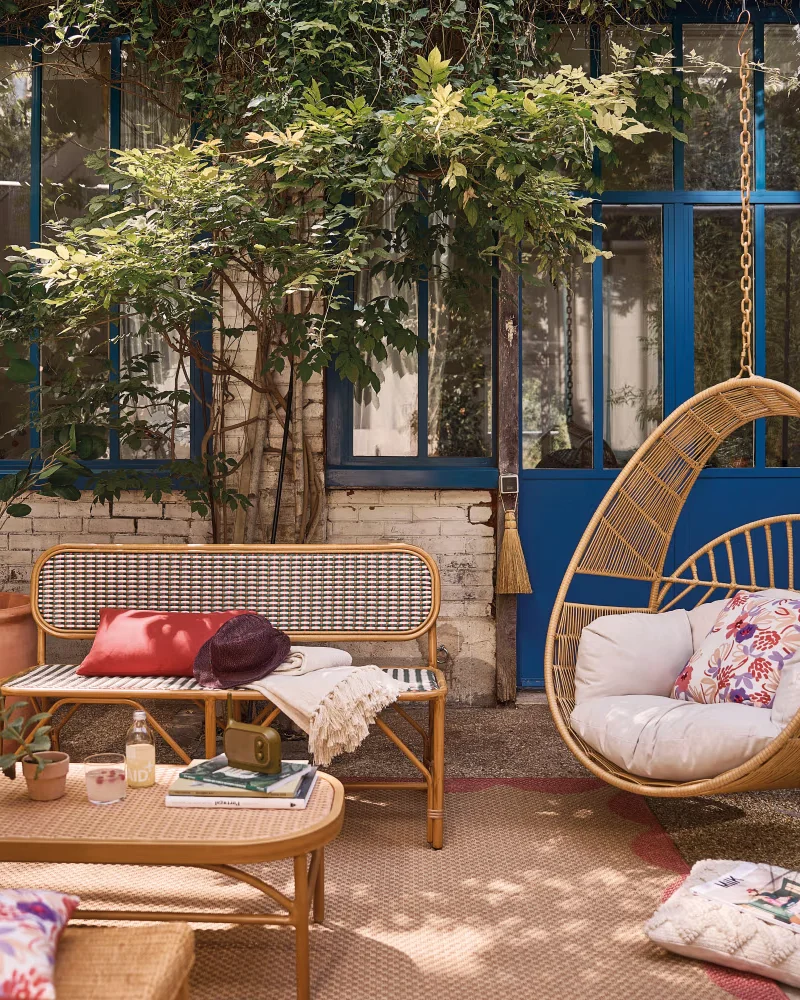 Fauteuil suspendu en rotin Maisons du Monde