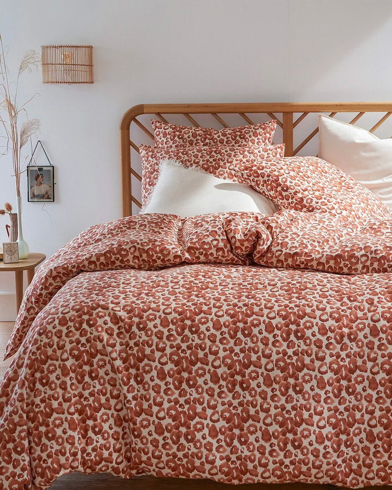 housse couette terracotta