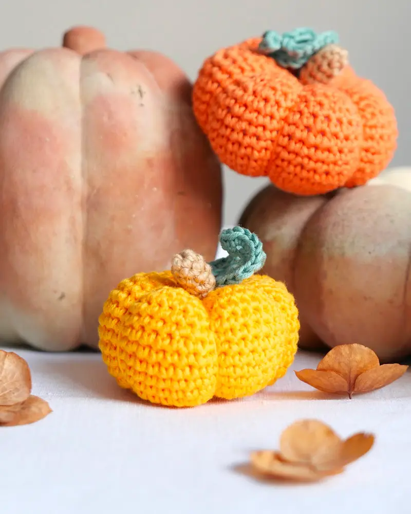 citrouille crochet diy halloween mini