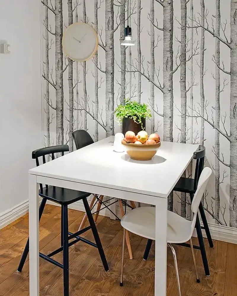 deco appartement moderne cuir noir cuisine