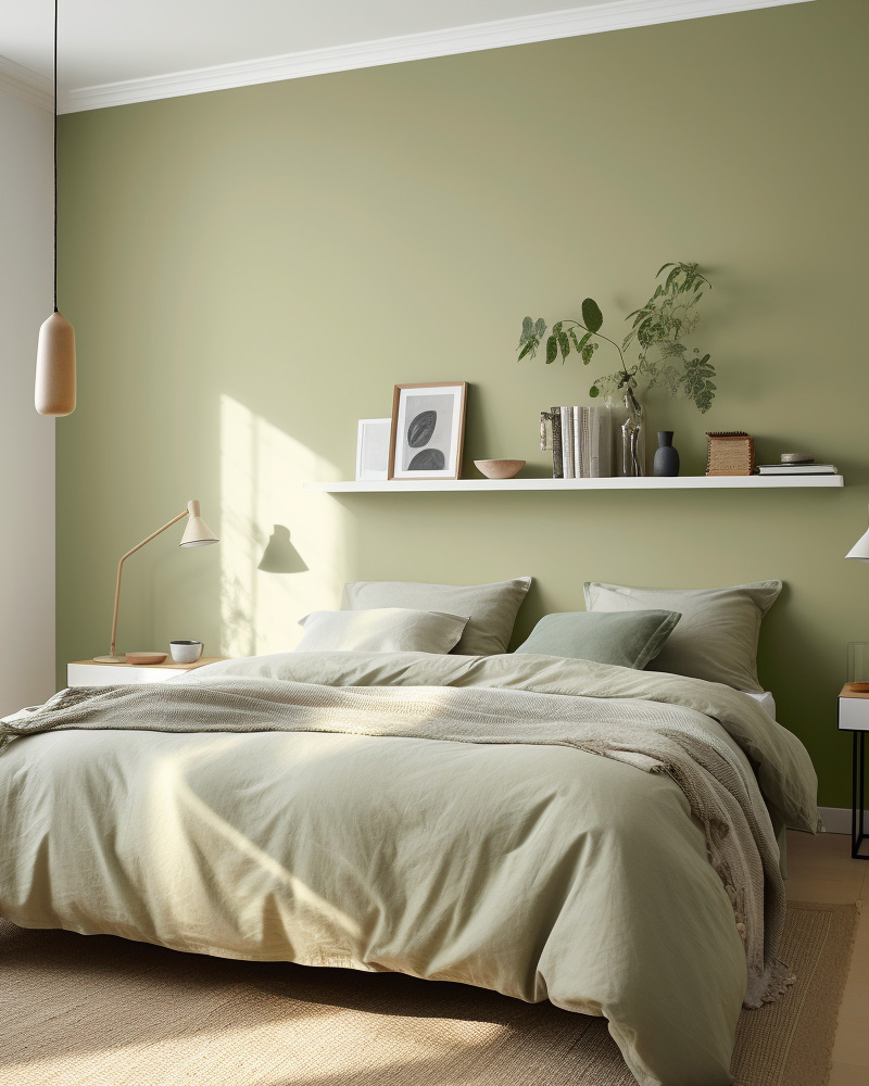 deco chambre vert sauge