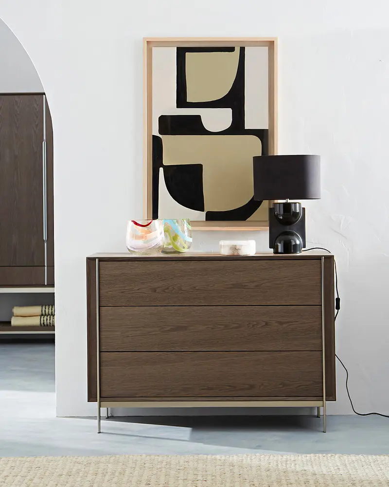 deco entree commode nickel