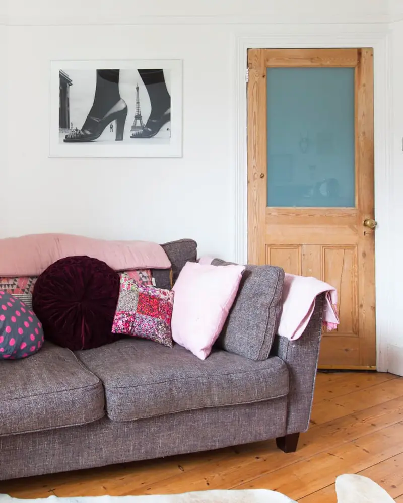 deco maison campagne rose salon