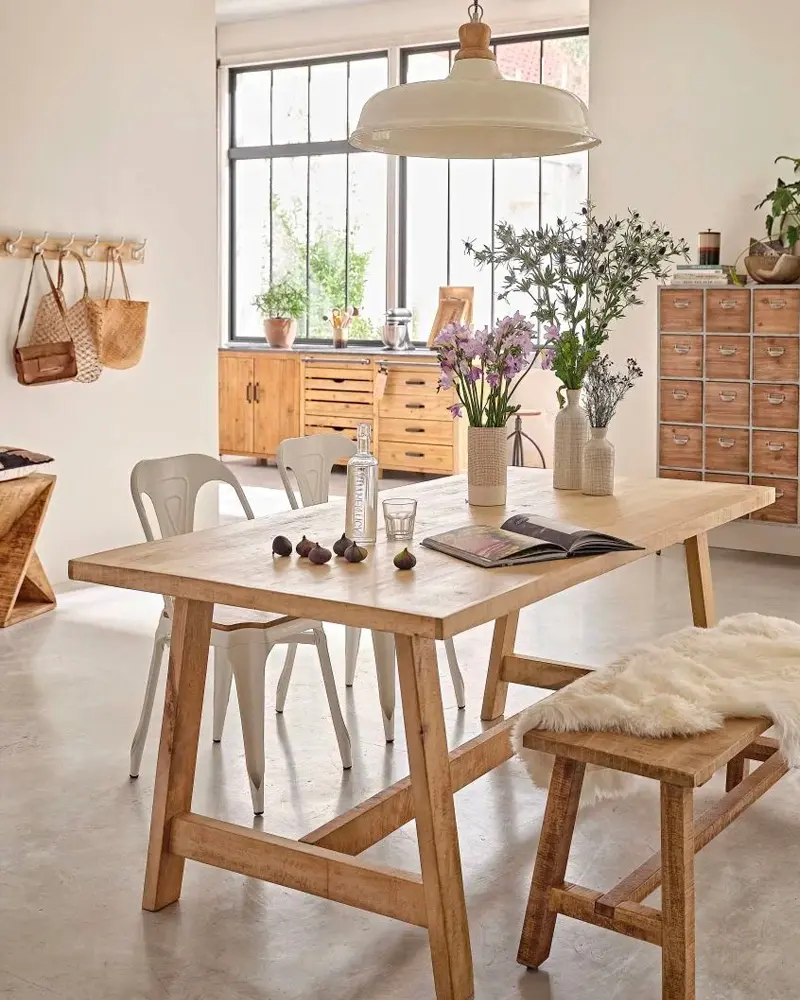 deco salle a manger nature