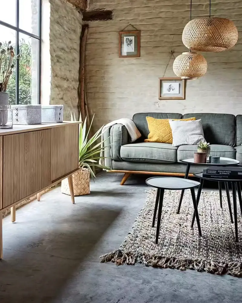 deco salon nature vintage