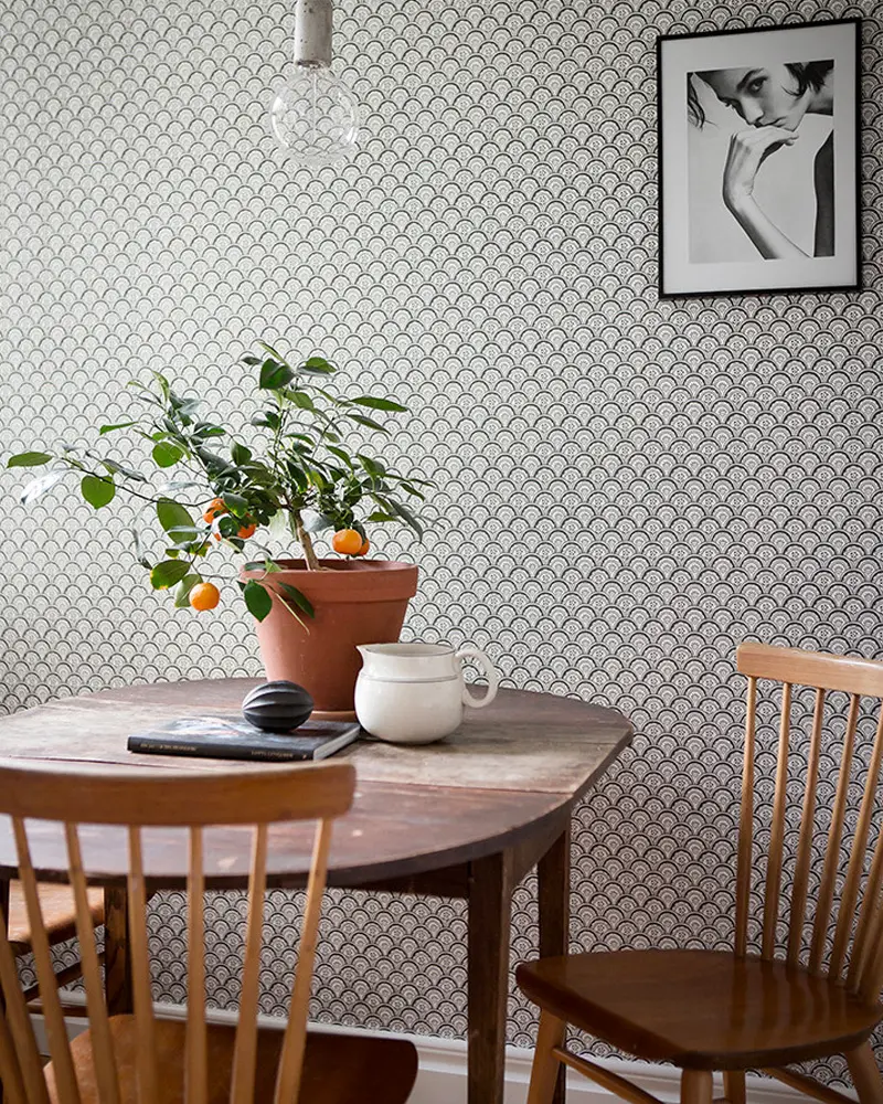 deco studio minimaliste blanc salle a manger