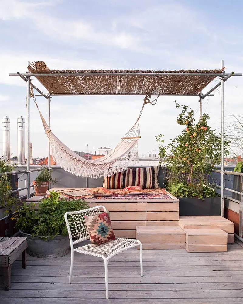 deco terrasse boheme minimaliste