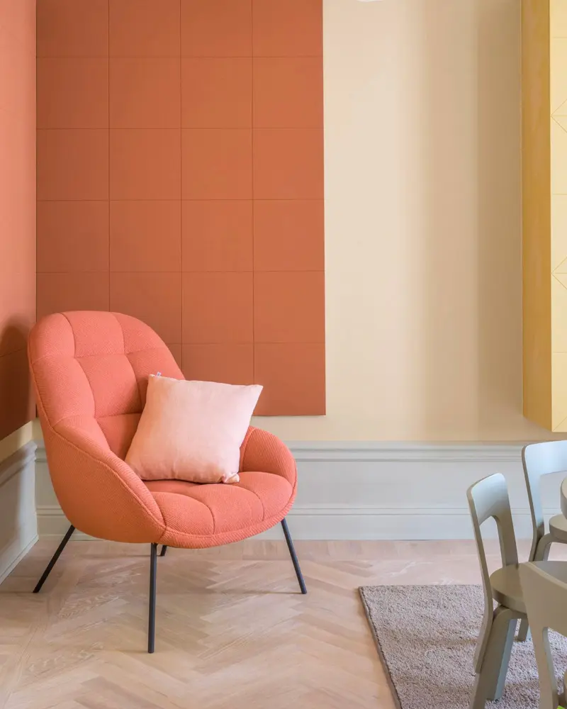 fauteuil terracotta deco salon