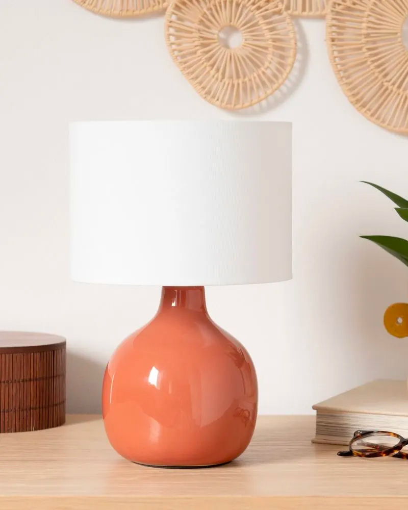 lampe céramique terracotta