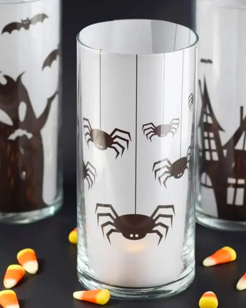 photophore verre diy halloween