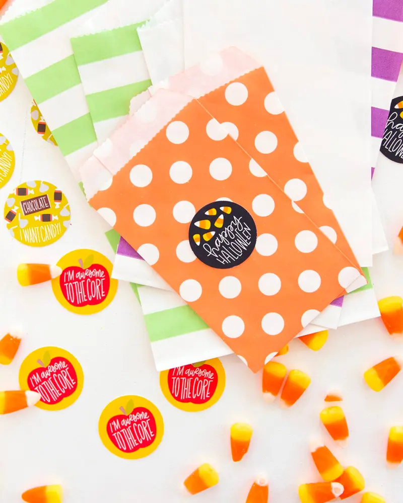 pochette bonbon halloween a imprimer printable
