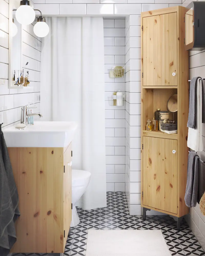 rangement verticaux petite salle de bain