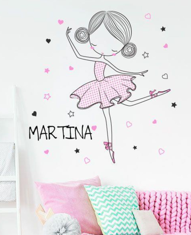sticker ballerine personalise