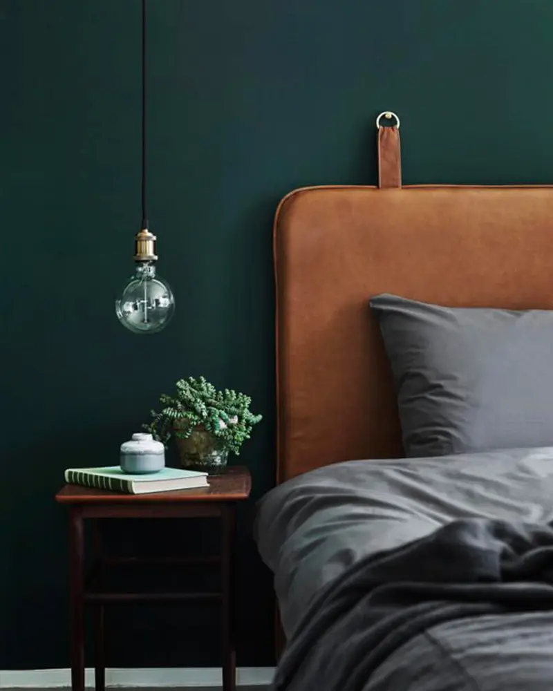 tete de lit cuir deco chambre