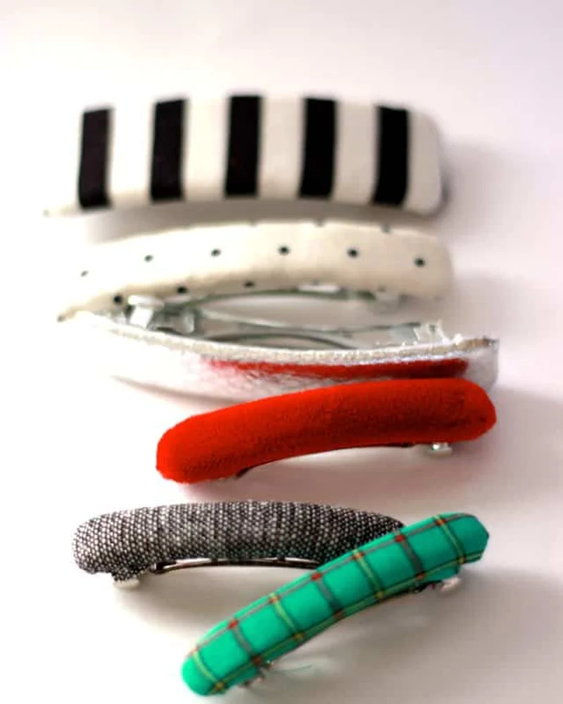 barrette diy customisee tissu
