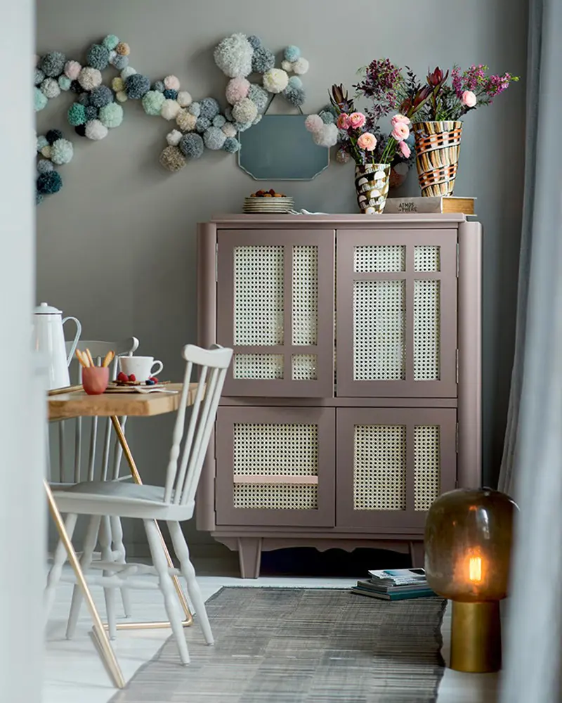 buffet cannage diy deco salle a manger