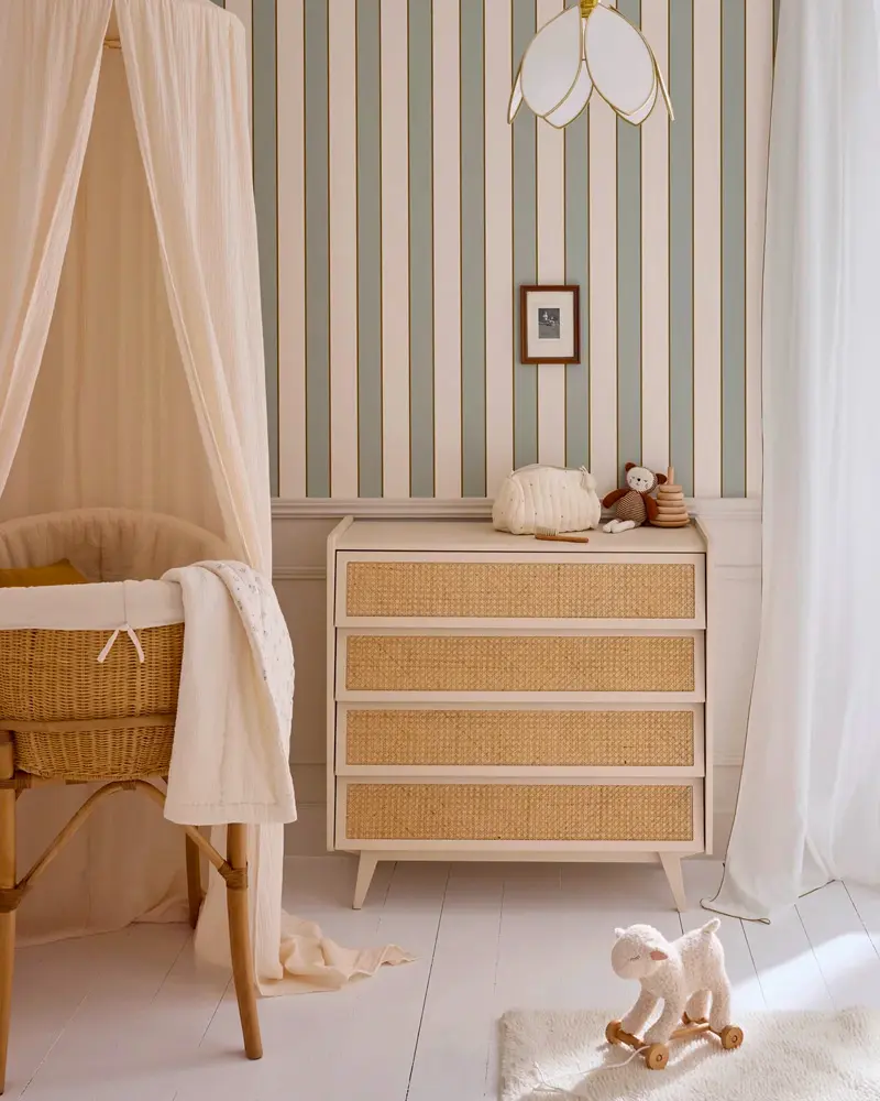 commode cannage deco chambre bebe