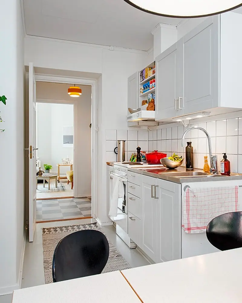 deco appartement vintage vegetal cuisine