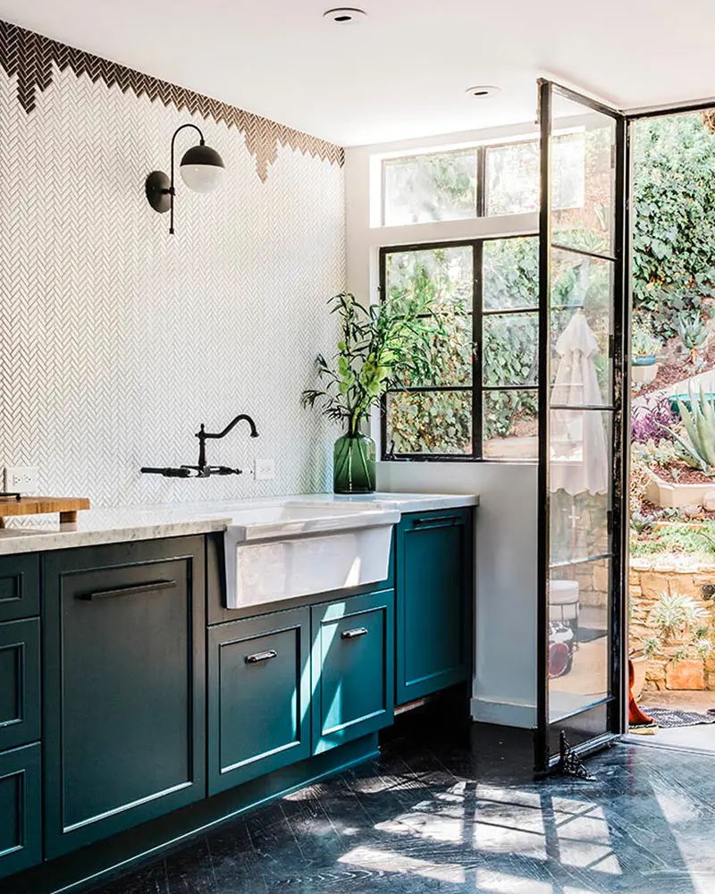 deco cuisine bleu canard