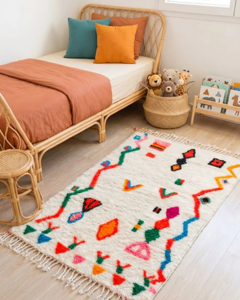 deco enfant ethnique tapis colore