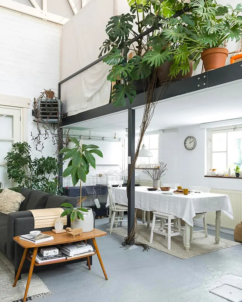 deco loft tropical salle a manger