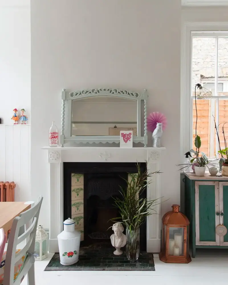 deco maison campagne rose salle a manger
