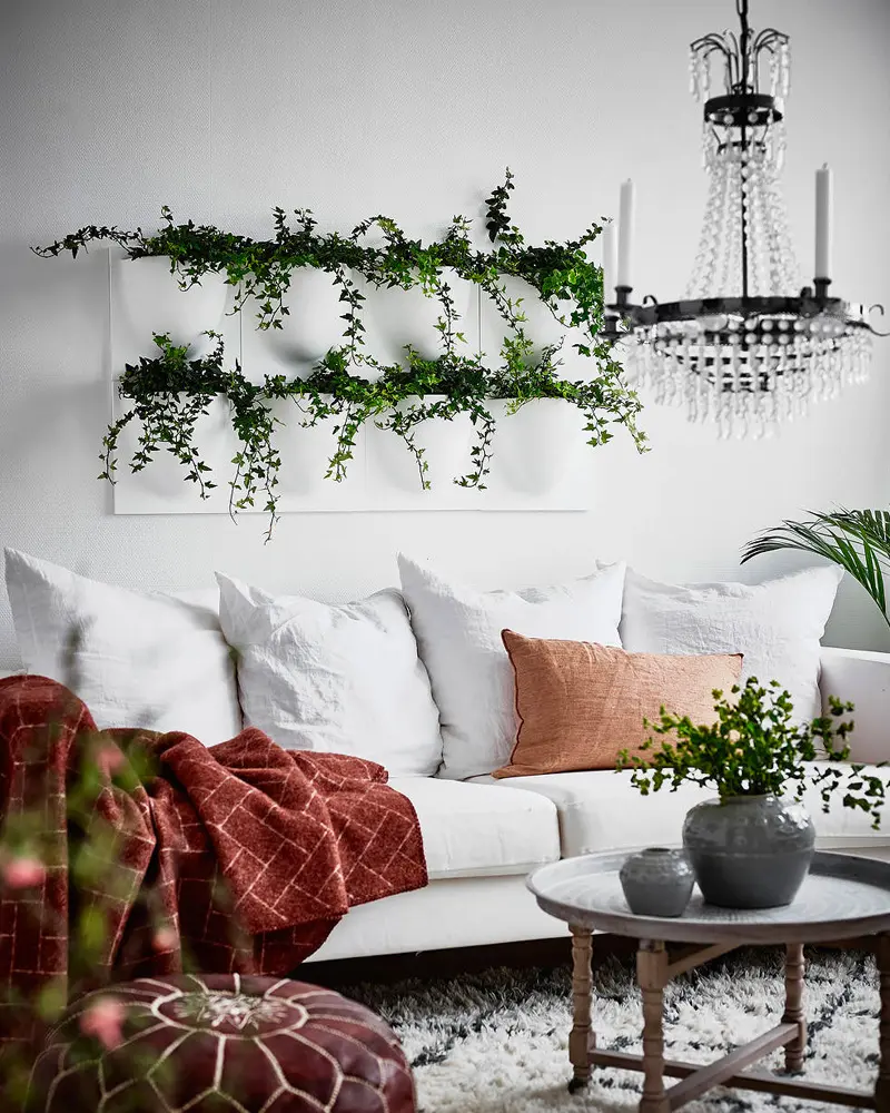 deco murale plante salon