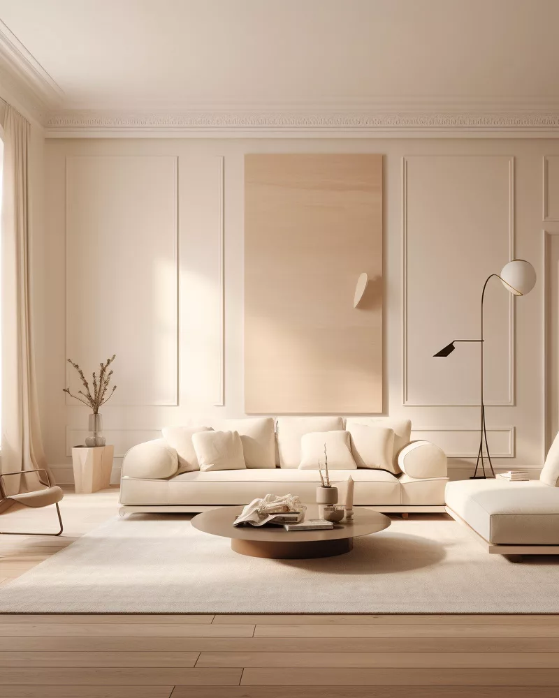 deco salon minimaliste beige