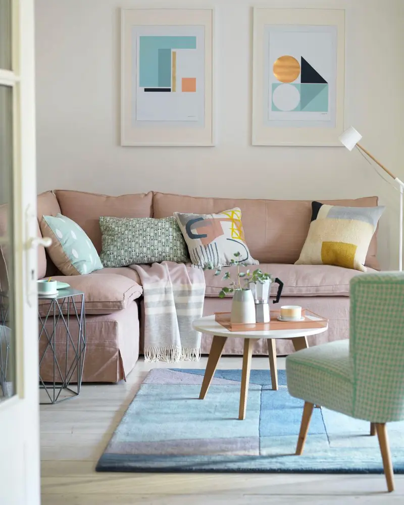 deco salon pastel