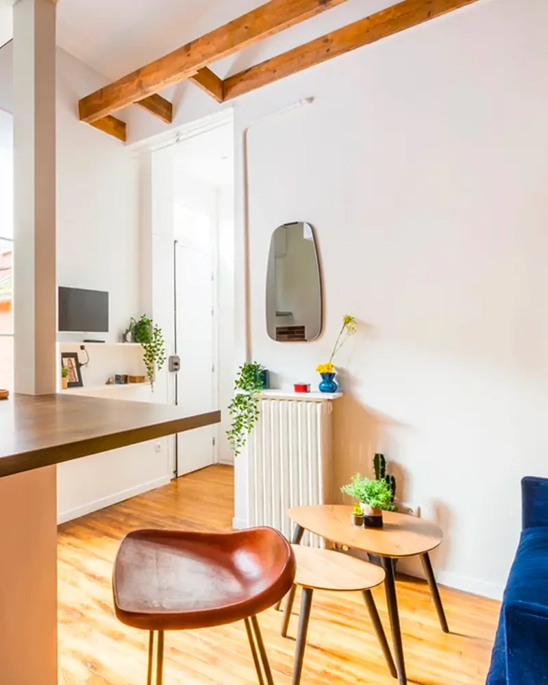 deco studio vintage industriel salon
