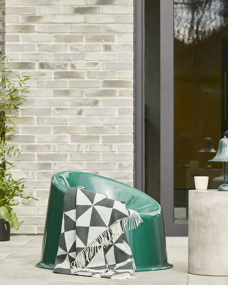 fauteuil jardin plastique vert canard