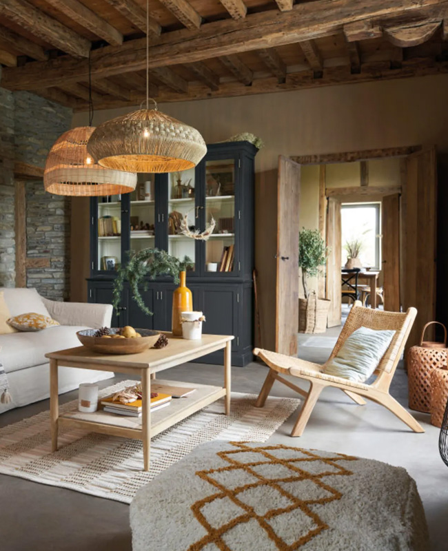 fauteuil rotin lounge