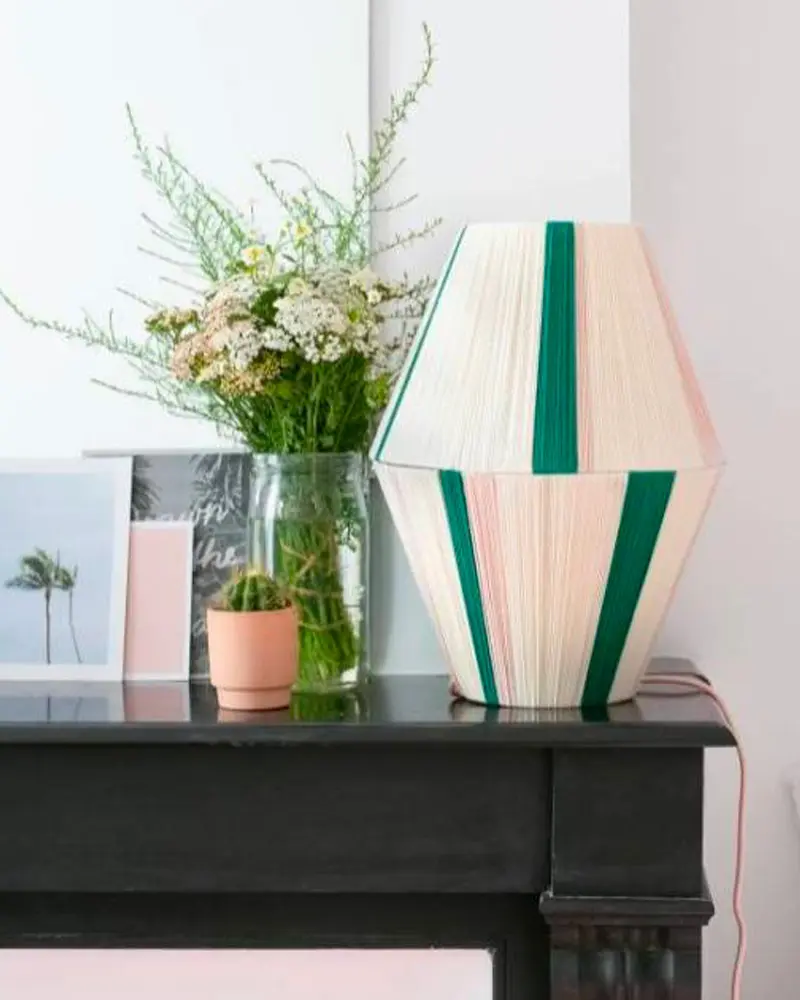 lampe laine diy