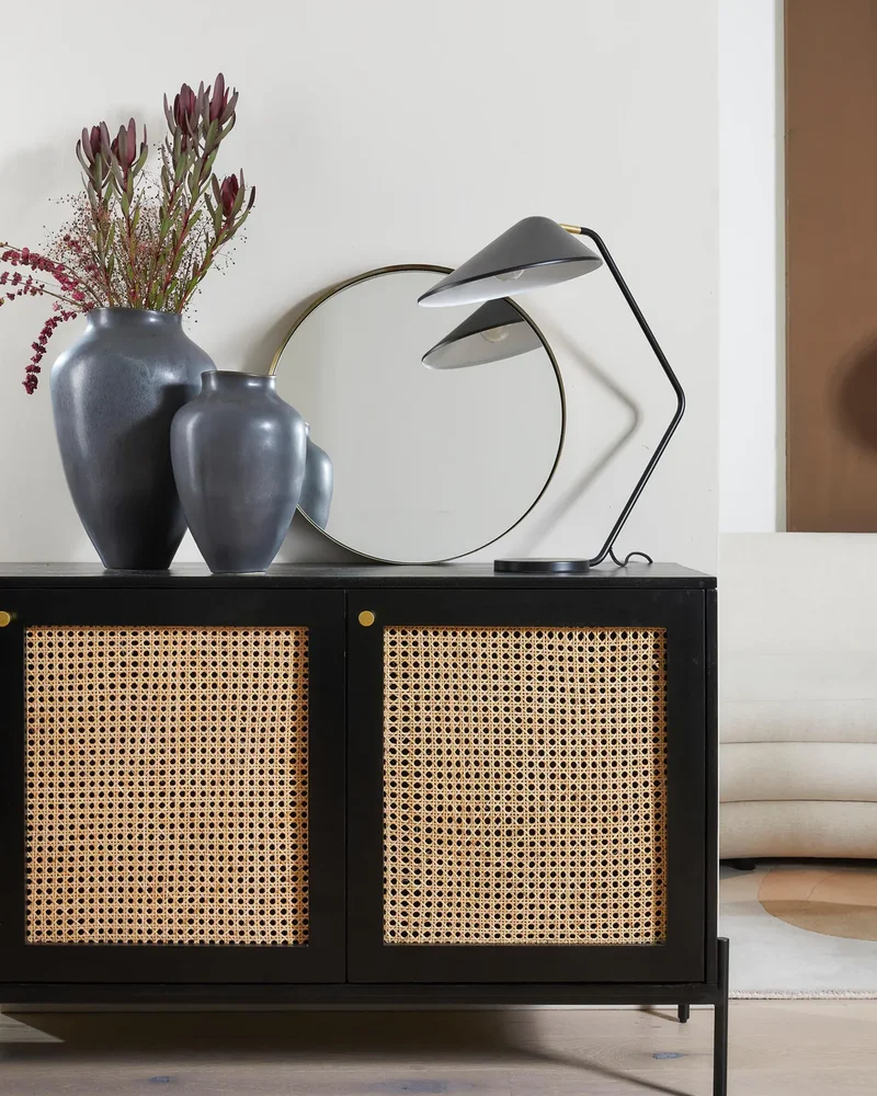Lampe vintage en métal noir Westwing