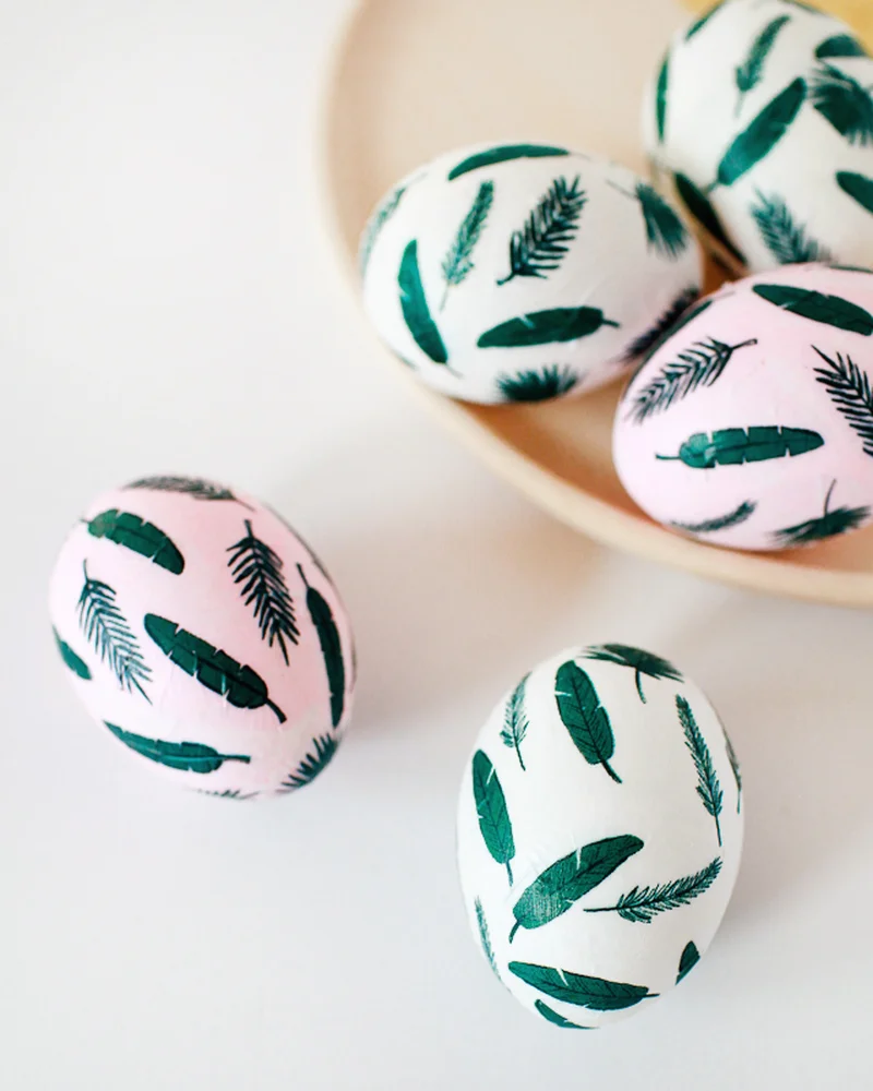 oeuf de paques diy serviette vegetale