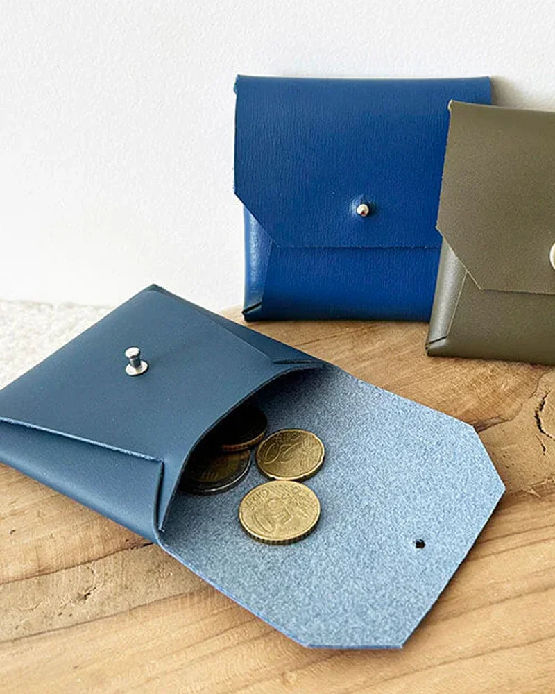 porte monnaie diy cuir enveloppe