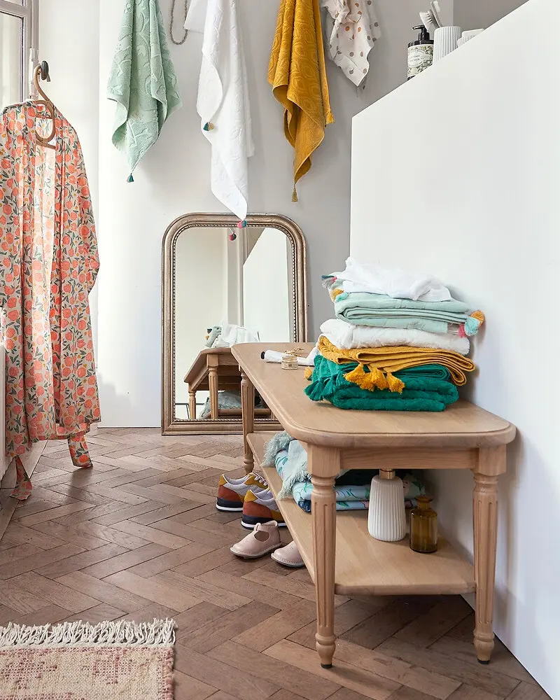 banc entree bois campagne chic