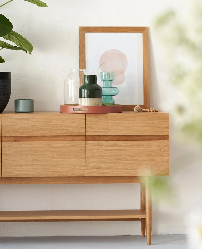 buffet chene moderne soldes