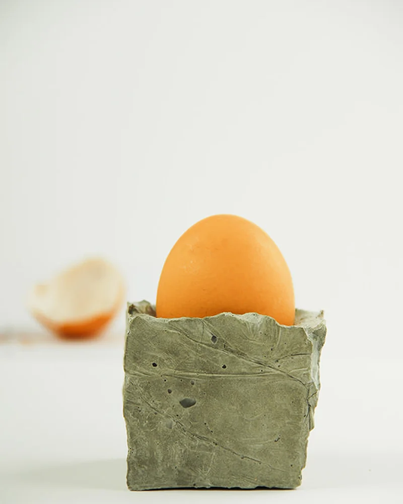 coquetier beton diy