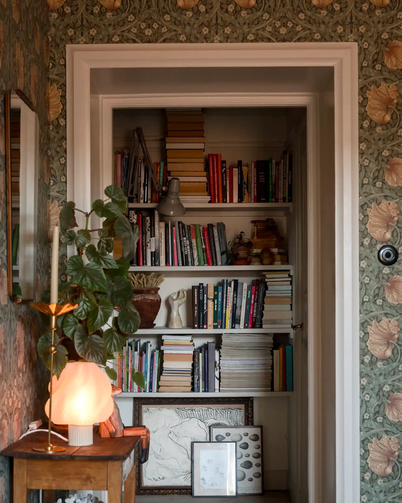 deco bibliotheque placard cottage vintage