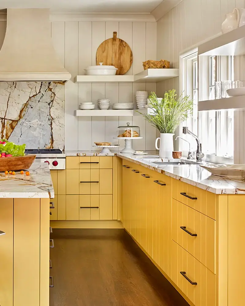 deco cuisine campagne jaune
